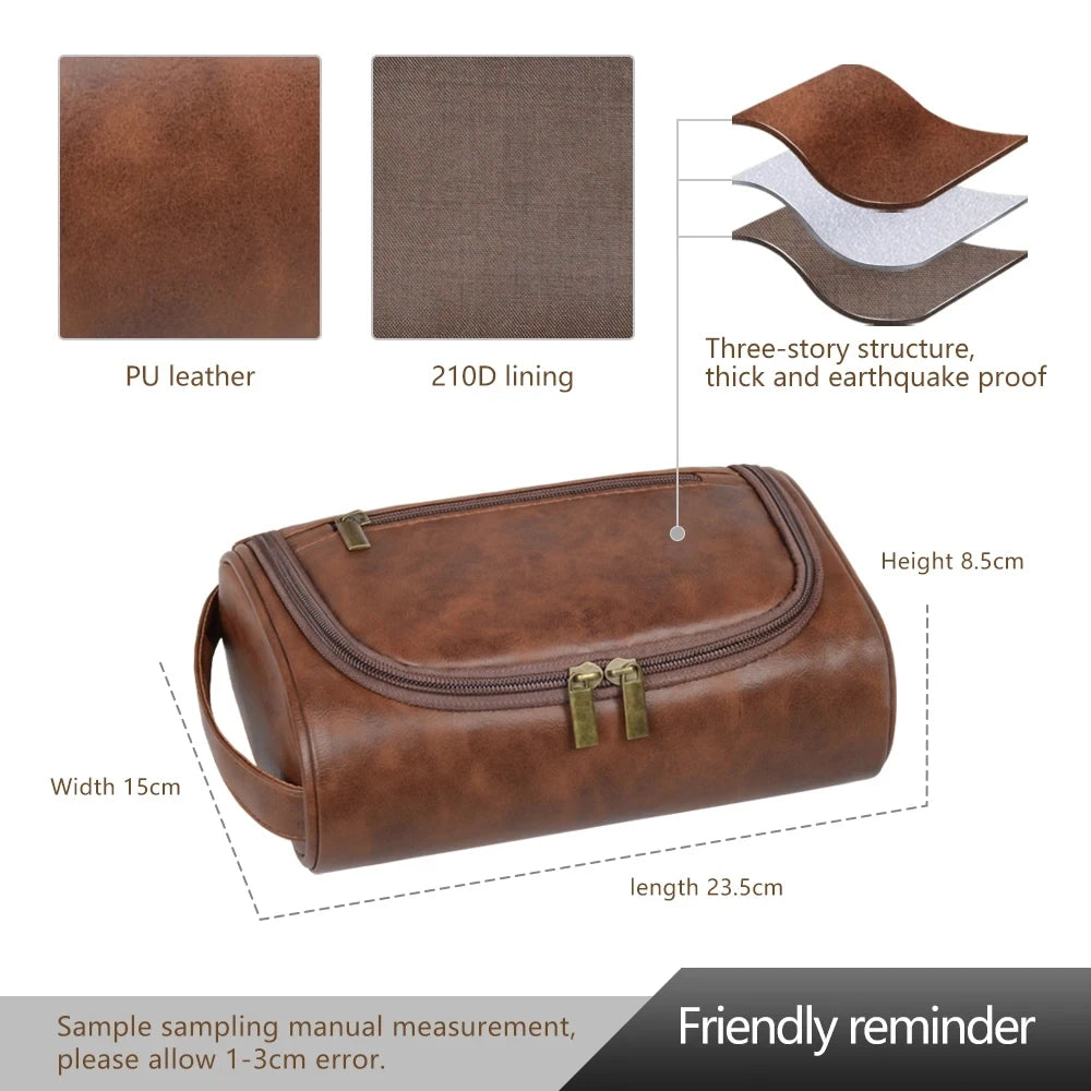 Bolsa de Higiene e Viagem em PU — 23,5 cm