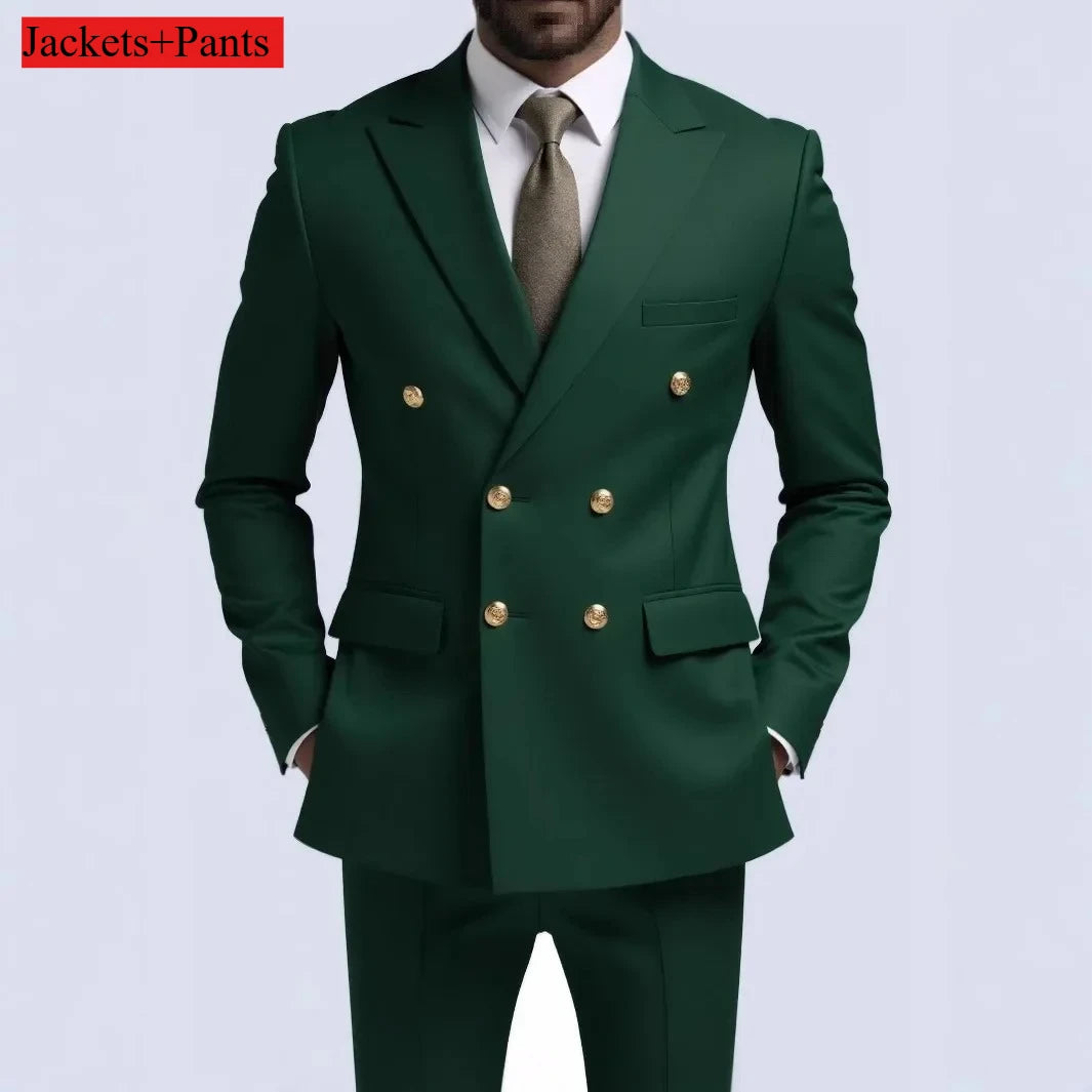 Terno botão duplo slim fit