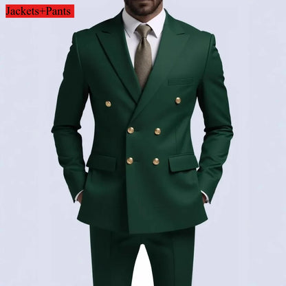 Terno botão duplo slim fit