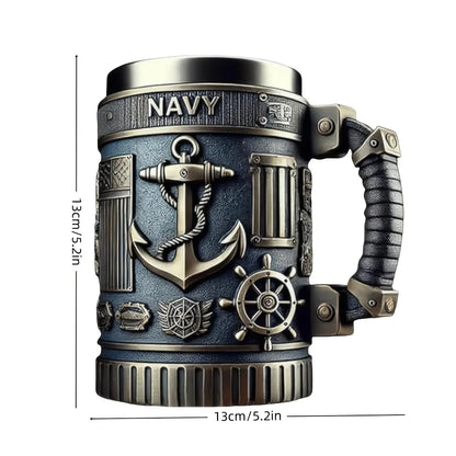 Caneca ResinCup V6/V8 em Aço Inoxidável