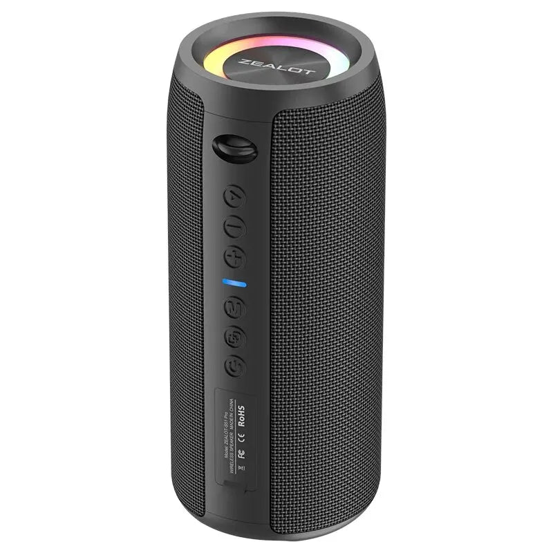 Coluna Bluetooth ZEALOT S51 Pro 40 W com Som Estéreo 3D