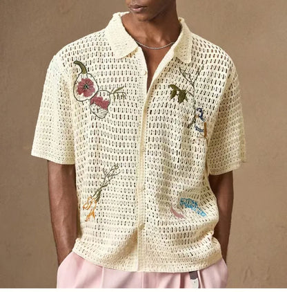 Camisa Polo Masculina em Tricô Respirável – Estilo Casual