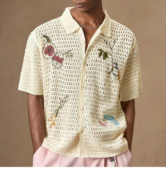 Camisa Polo Masculina em Tricô Respirável – Estilo Casual