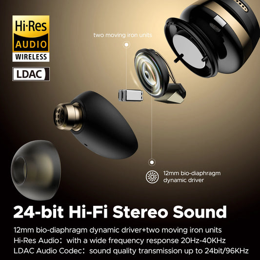 Fones de ouvido sem fio SoundPEATS Opera 05