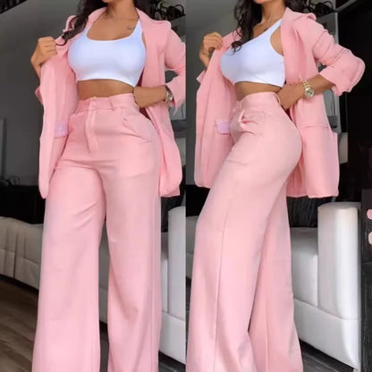 Fato elegante cor sólida