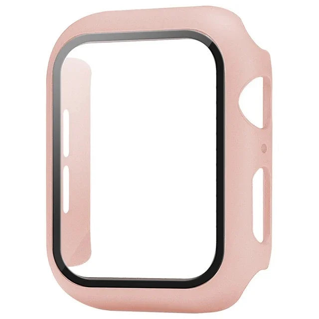Película protetora de vidro + capa para Apple Watch