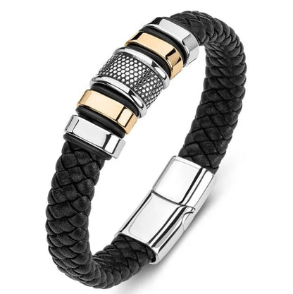 Pulseira punk de camada dupla