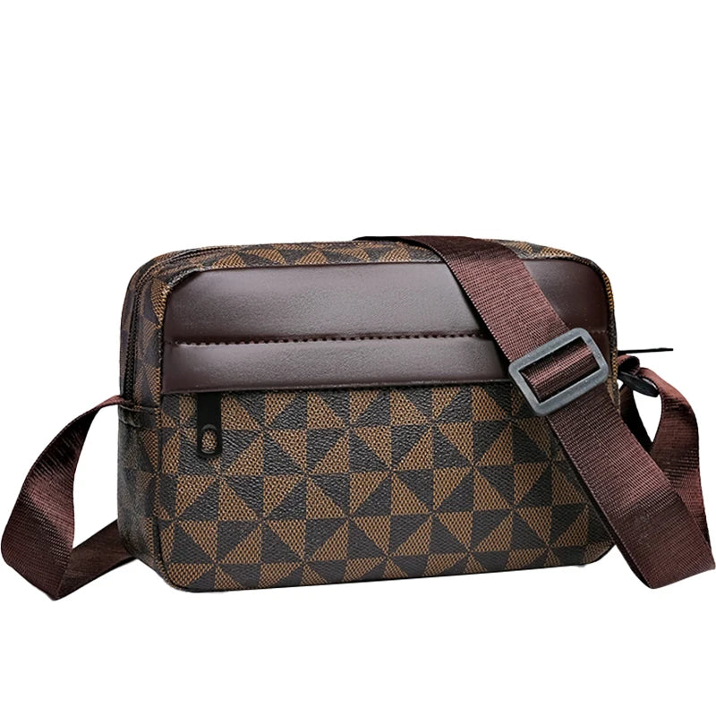 Bolsa Masculina Tiracolo em Couro PU — Casual e Versátil
