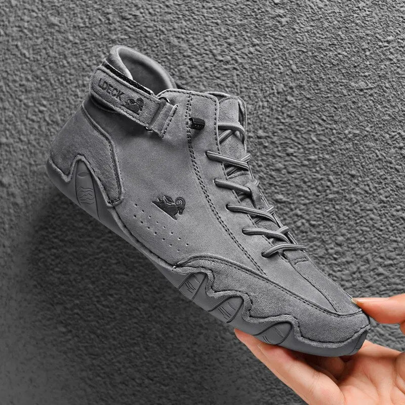 Botas Masculinas Casuais para Motocicleta – Calçado de Inverno Impermeável