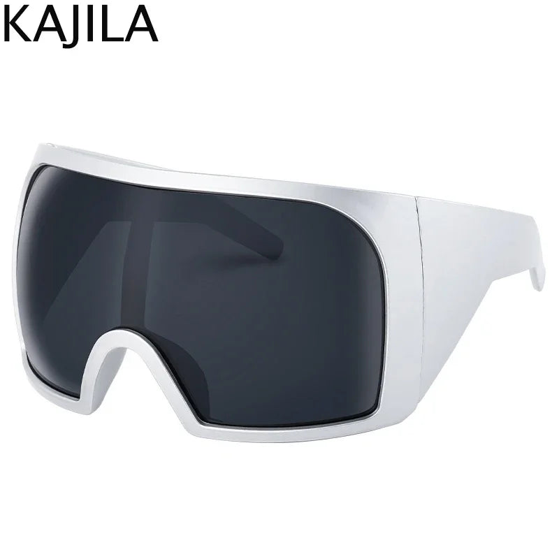 Óculos de Sol Oversized Estilo Punk — UV400 e Armação Grande