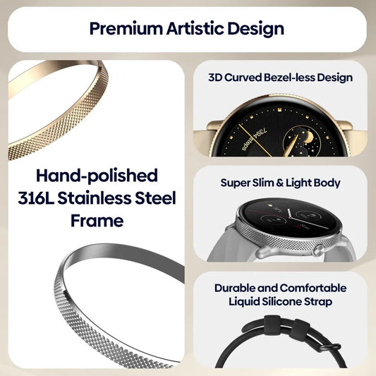 Zeblaze GTR 3 Pro — Smartwatch AMOLED com Chamadas Bluetooth