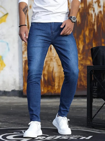 Calça Jeans Masculina Slim Fit Clássica