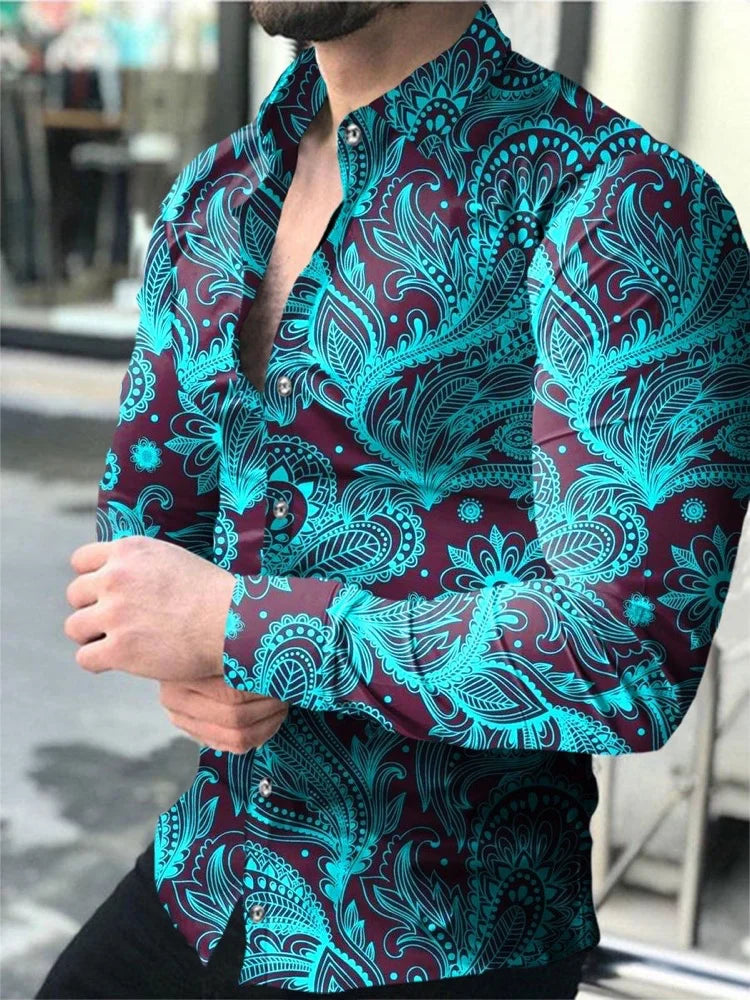 Camisa masculina com efeito degradê