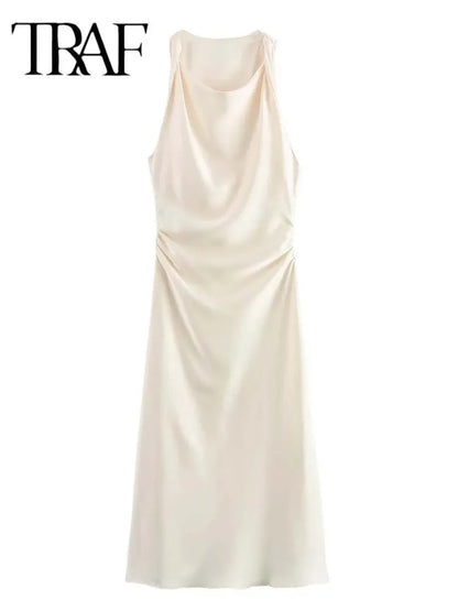 Vestidos longos cetim