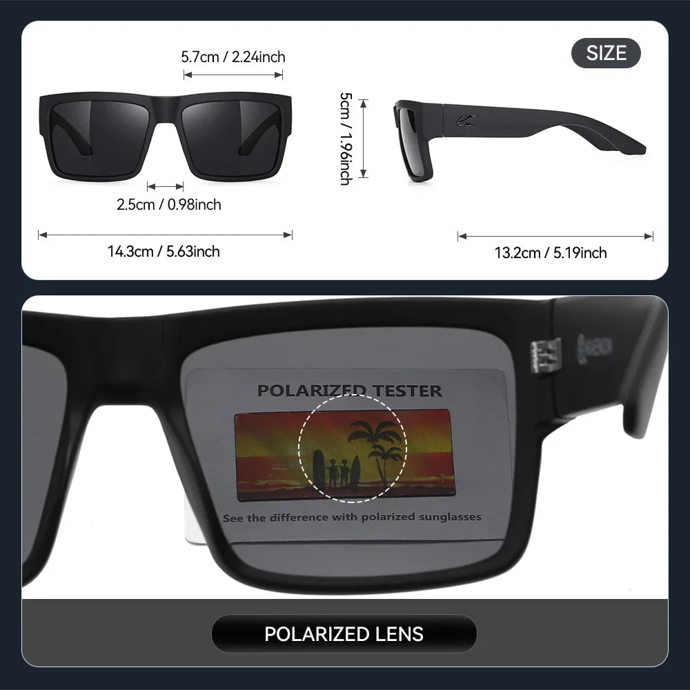 Óculos Kaenon moda quadrado versátil