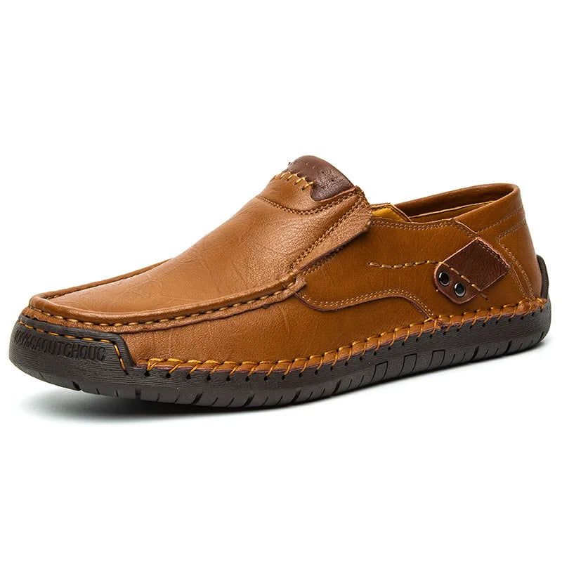 Mocassins de couro feitos à mão casuais