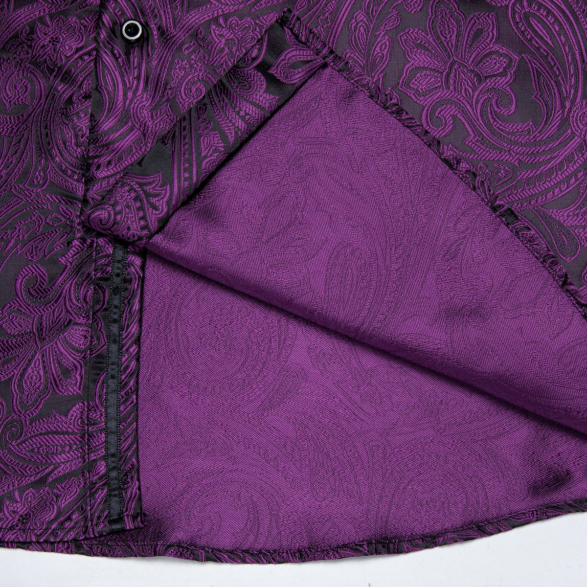 Camisa Masculina Paisley Roxa
