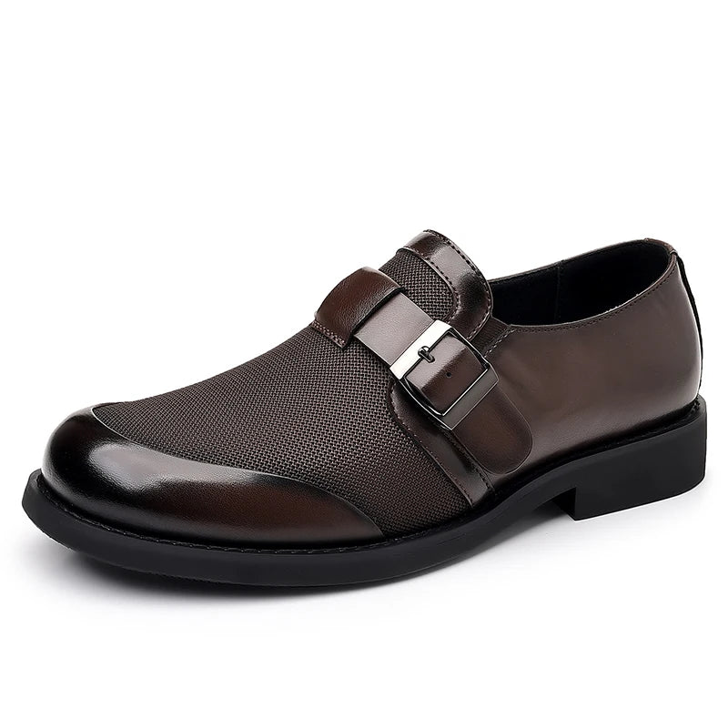 Sapatos Casuais Masculinos em Couro — Estilo Britânico