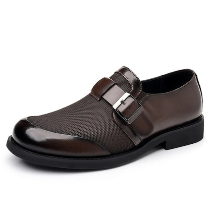 Sapatos Casuais Masculinos em Couro — Estilo Britânico