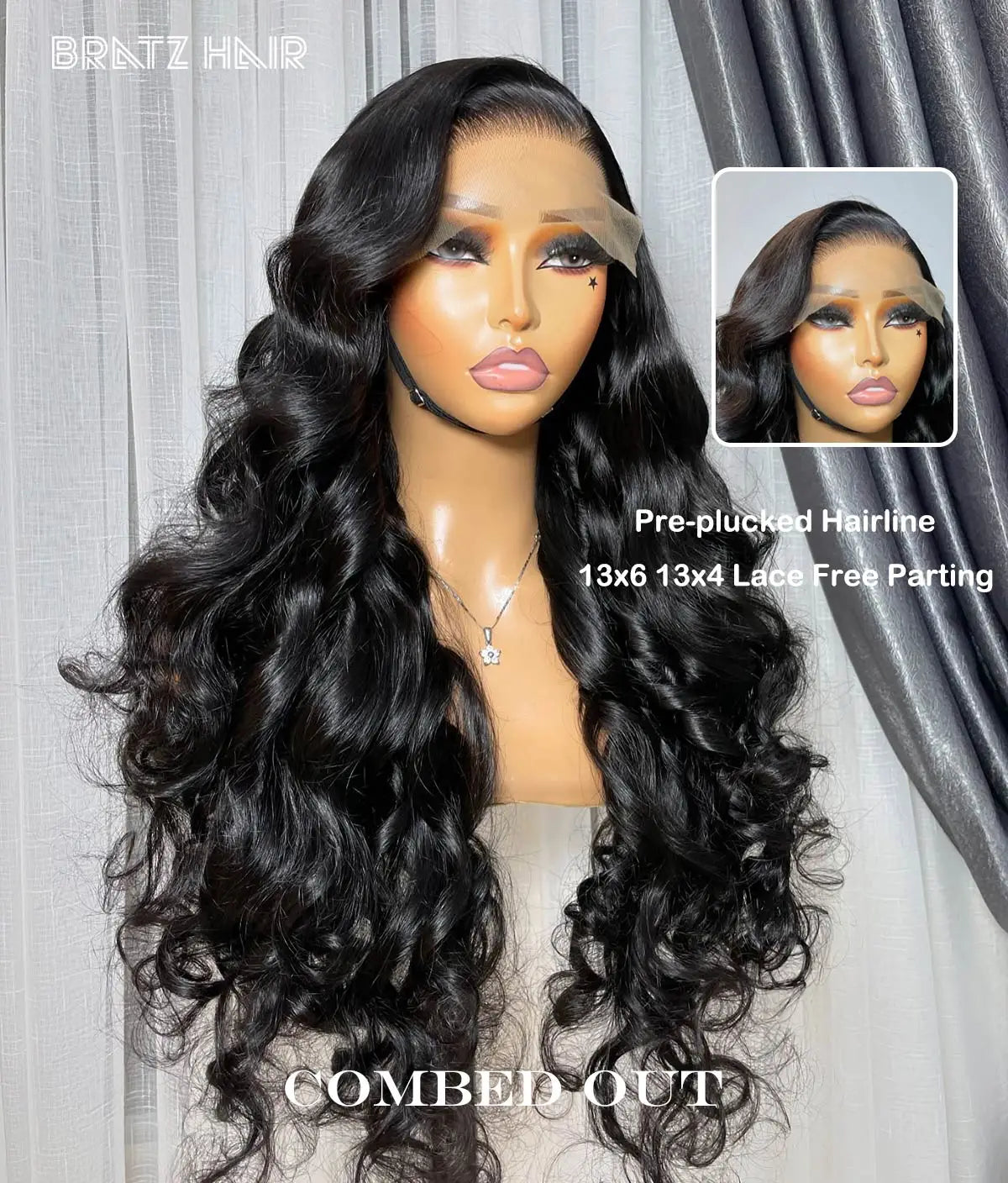 Peruca de cachos saltitantes