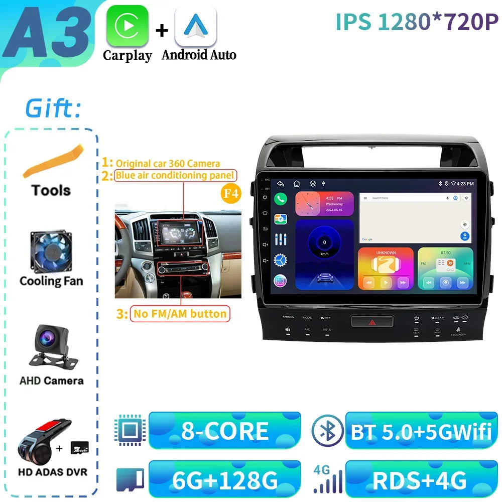 Rádio para Toyota land cruiser 11 200 2007-2015