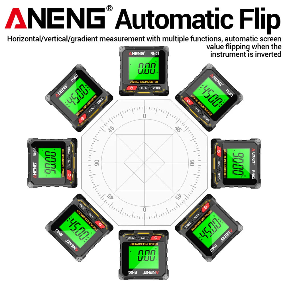 Inclinómetro laser digital ANENG RN01/RN02/RN03
