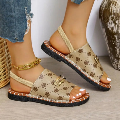 Sapatos casuais de luxo para mulher para a praia e férias de verão