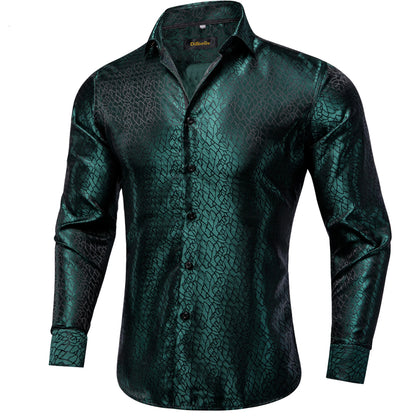 Camisa Masculina Paisley Roxa