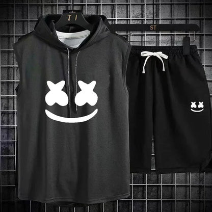 Conjunto esportivo com capuz