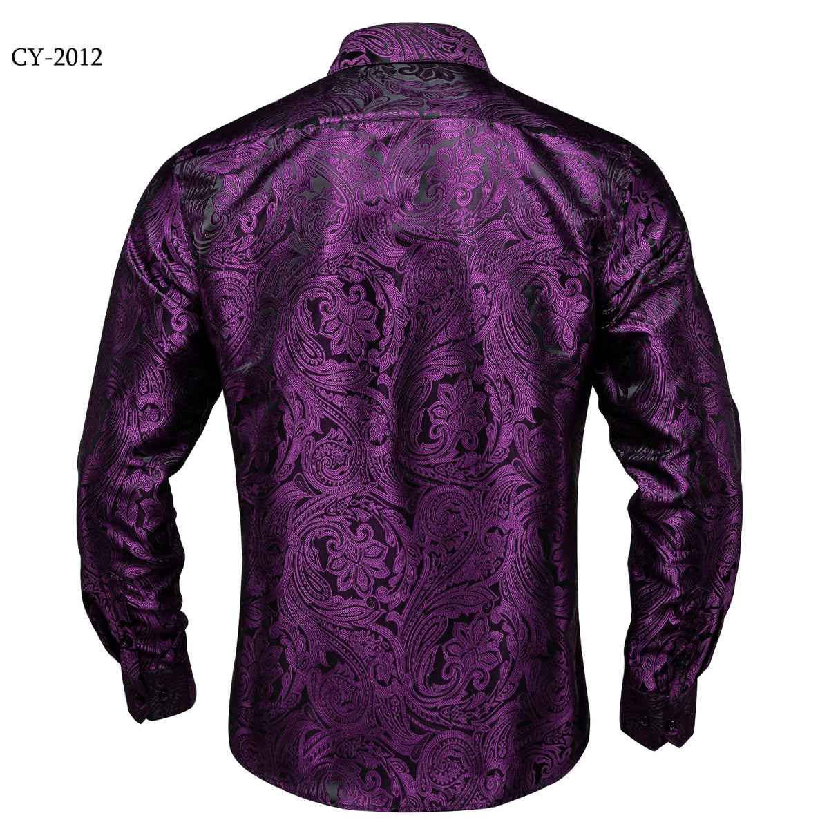 Camisa Masculina Paisley Roxa