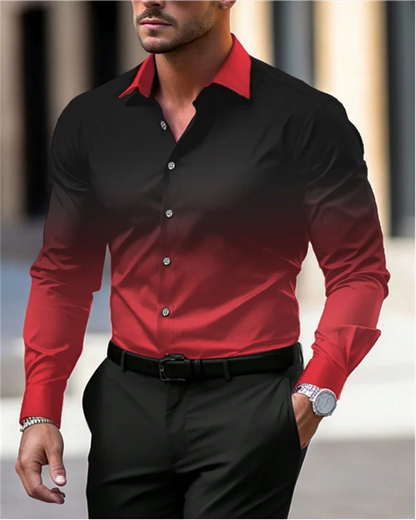 Camisa masculina com efeito degradê