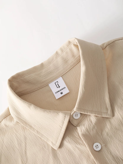 Conjunto Masculino Bege Texturizado