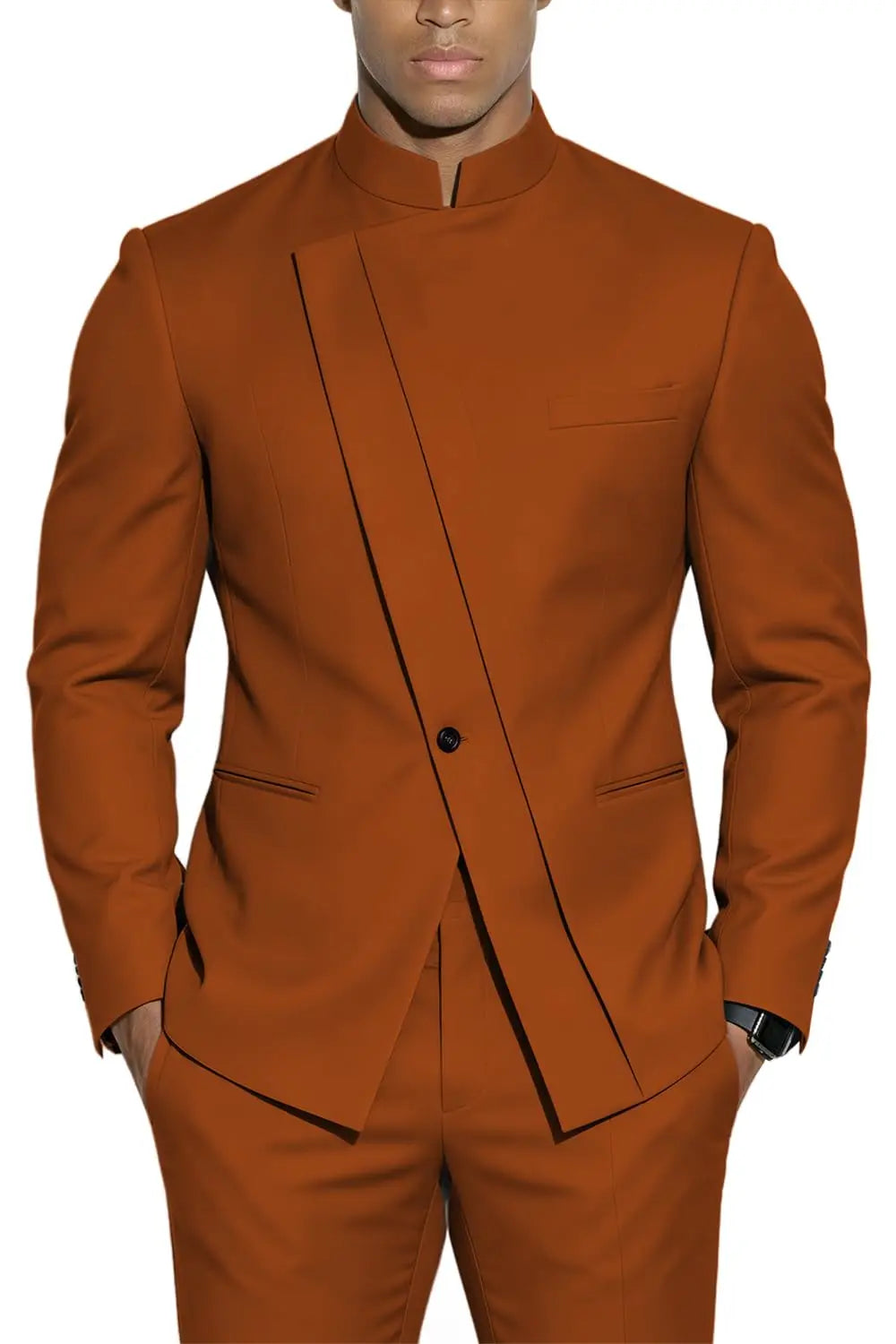 Fato Masculino de 2 Peças WSMDA — Gola Alta