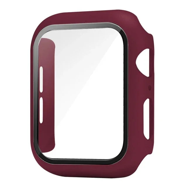 Película protetora de vidro + capa para Apple Watch