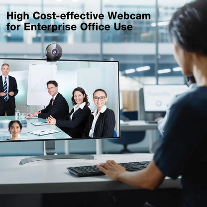 Webcam EMEET C950 4K UHD — 8 MP, Foco Automático e Microfone com Cancelamento de Ruído