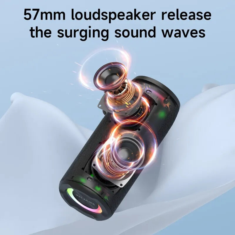 Coluna Bluetooth ZEALOT S51 Pro 40 W com Som Estéreo 3D