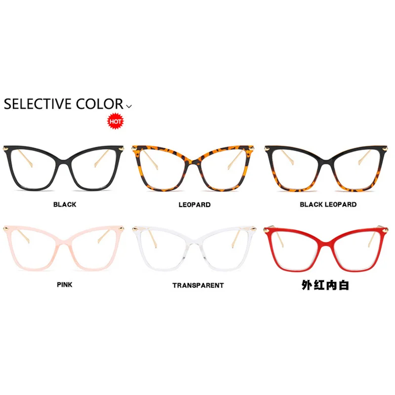 Óculos Olho de gato oversize de miopia