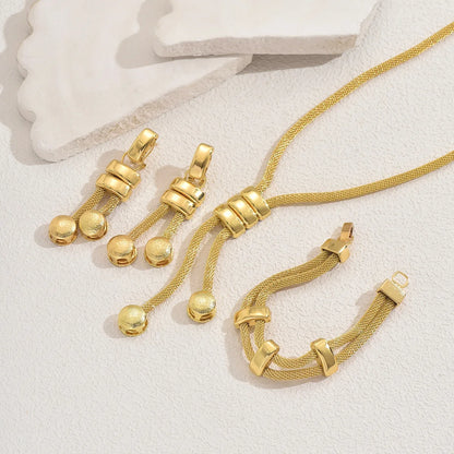 Conjunto de brincos colar pulseira