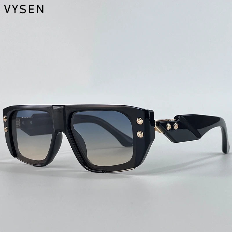 Óculos de Sol Polarizados Estilo Steampunk Quadrados