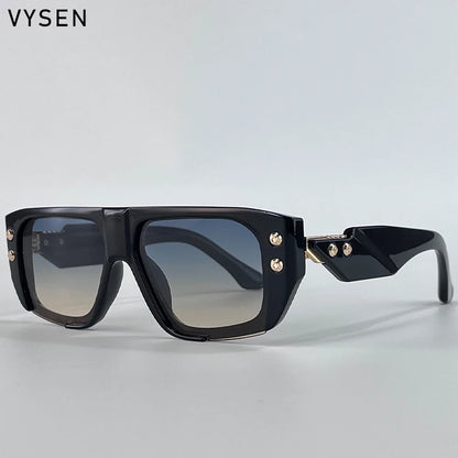 Óculos de Sol Polarizados Estilo Steampunk Quadrados