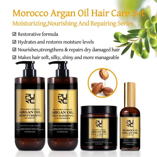 PURC - Shampoo e Condicionador com Óleo de Argan Marrocos