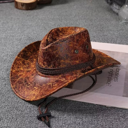 Chapéus de cowboy estilo western em couro sintético