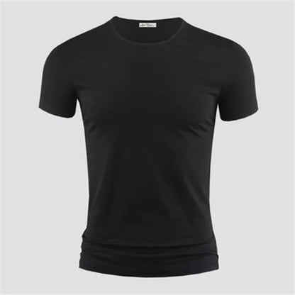 T-shirts cor pura gola V e O