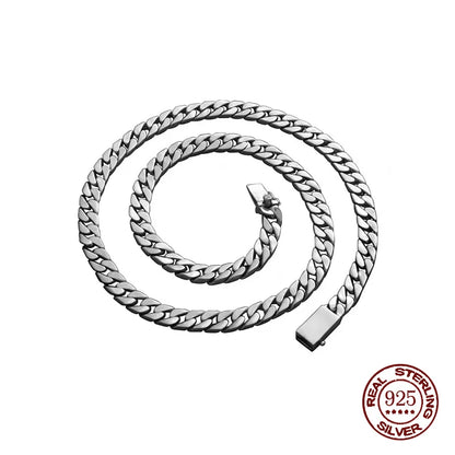 Prata esterlina colar pulseira punk s925