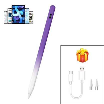 Caneta Stylus Magnética Universal QUKAM — 4 LEDs, USB-C, Sem Bluetooth e 2 Pontas