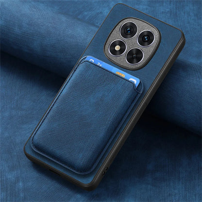 Capa carteira de couro magnético de luxo para Xiaomi