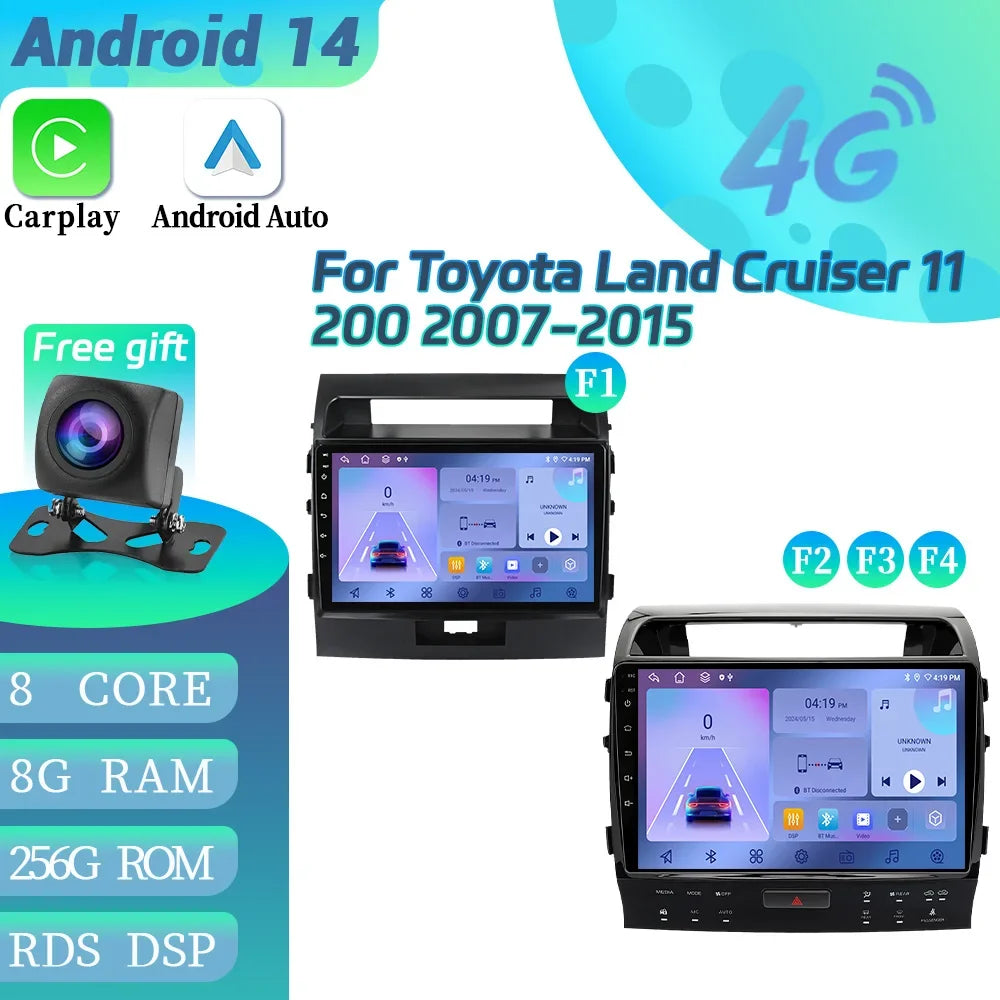 Rádio para Toyota land cruiser 11 200 2007-2015