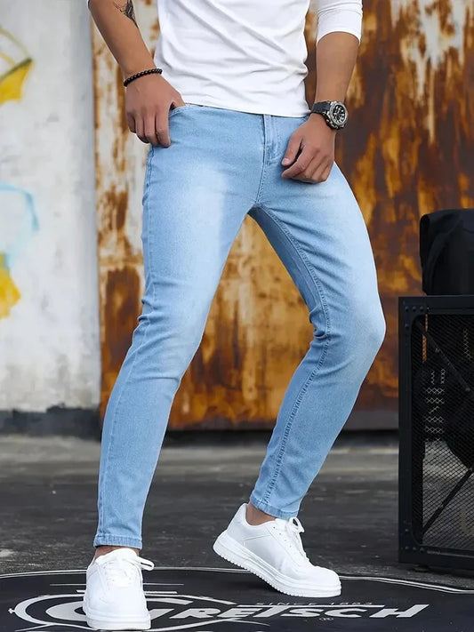 Calça Jeans Masculina Slim Fit Clássica
