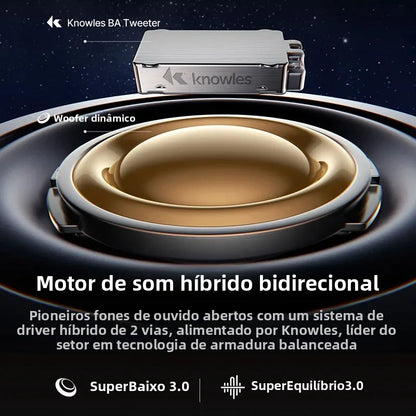 Fones Baseus clipe de orelha