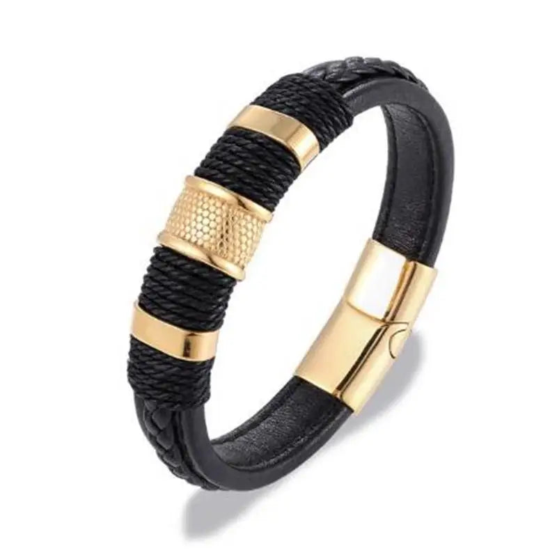 Pulseira punk de camada dupla
